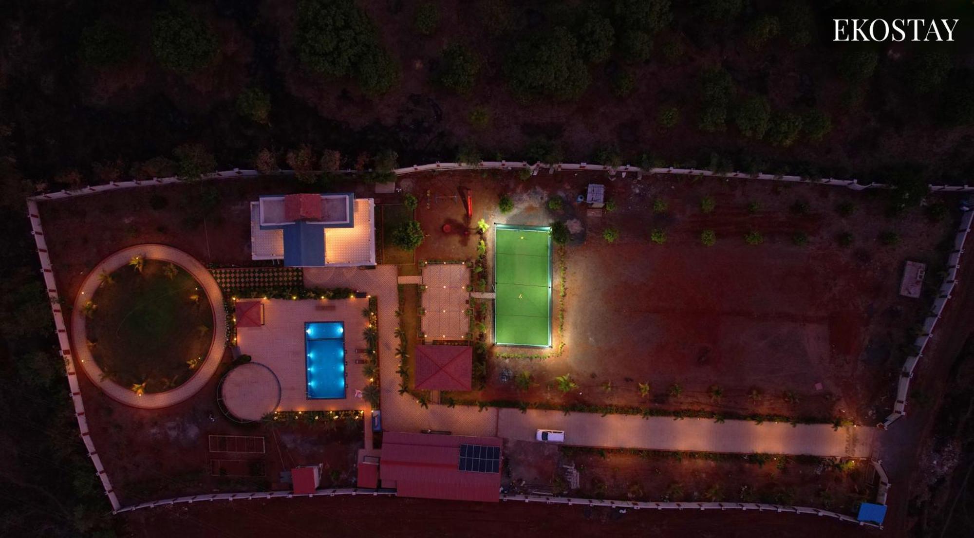 Ekostay Gold Palm Estate I Cricket Turf I Rain Dance I 2 Acre Property كارجات المظهر الخارجي الصورة
